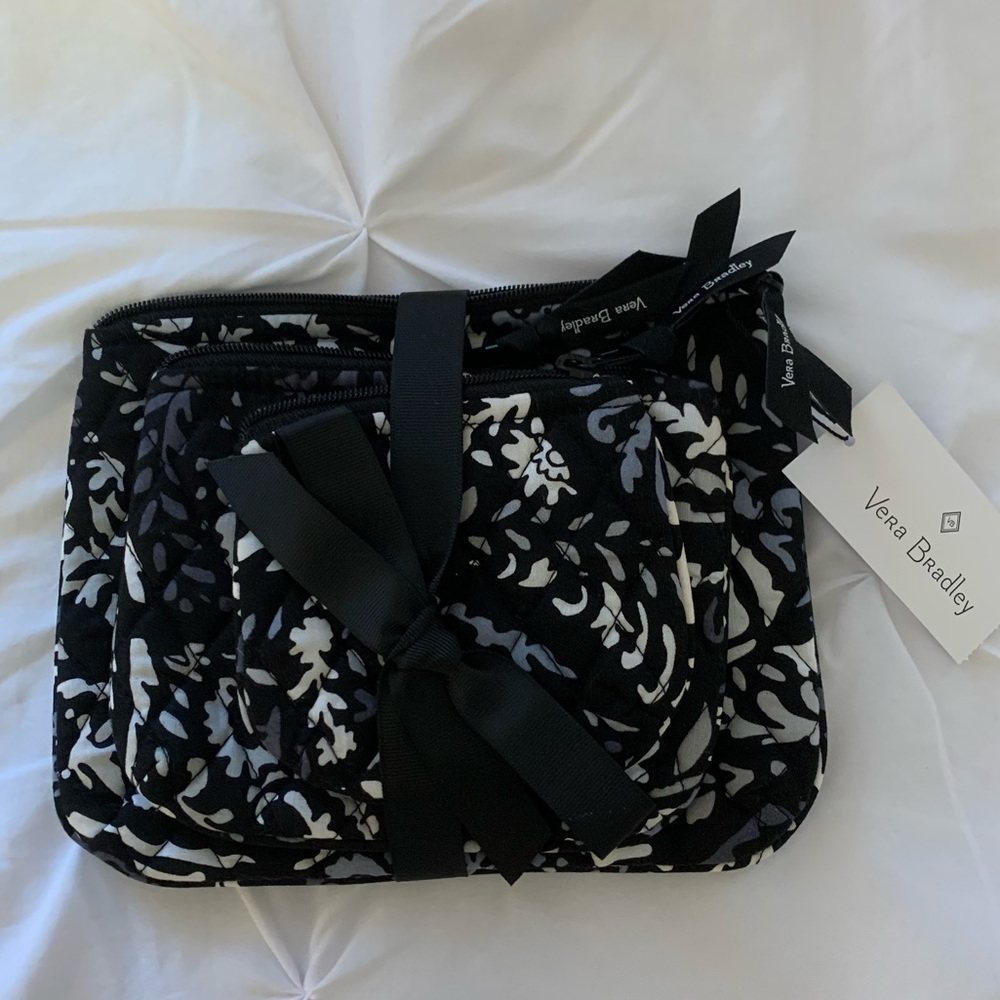 Vera Bradley cosmetic bag set